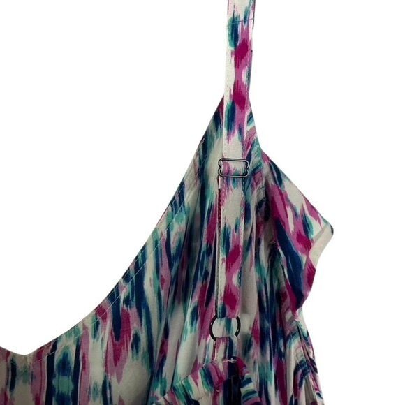 Torrid Ikat Ruffle Sundress, 100% Rayon, Size 5 (US 5X), Adjustable Straps - Picture 7 of 12